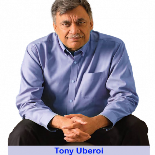 Tony Uberoi blue shirt